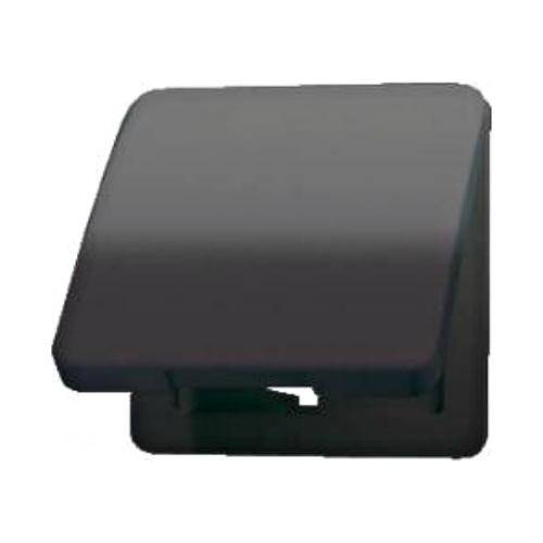 Крышка откидная для штепсельных розеток и изделий с платой 50×50 мм; черная