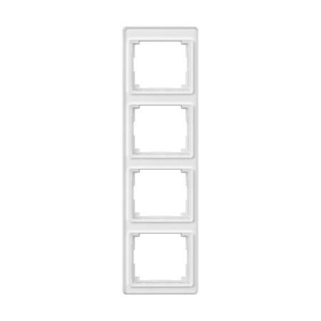 Рамка для вертикальной установки 4-кратная; белая