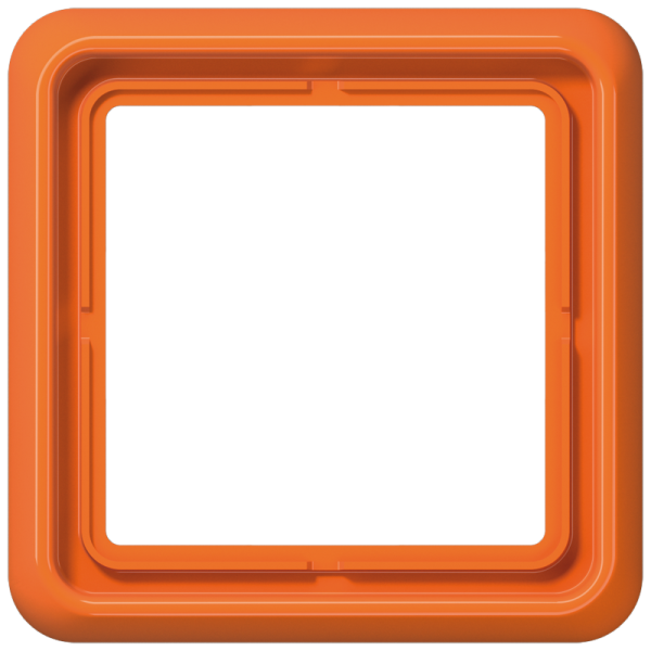 Рамка для вертикальной и горизонтальной установки ударопрочная, однократная; оранжевая