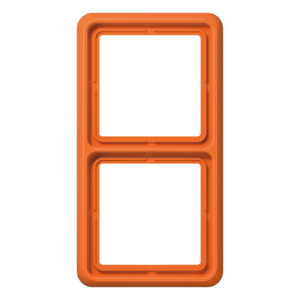 Рамка для вертикальной и горизонтальной установки ударопрочная, 2-кратная; оранжевая