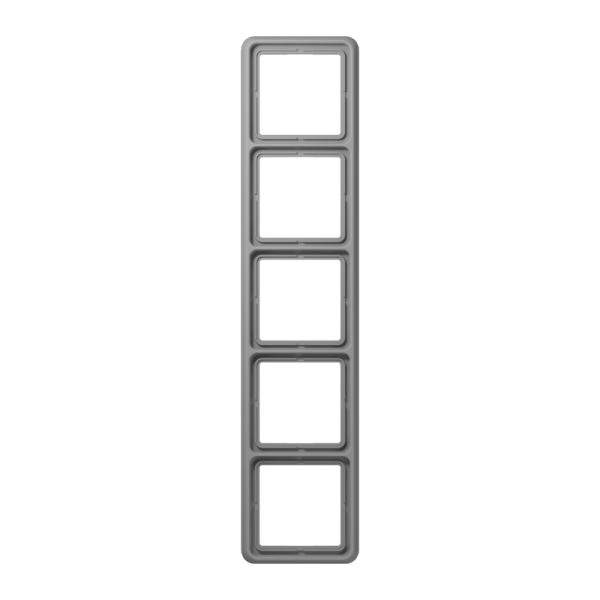 Рамка для вертикальной и горизонтальной установки, 5-кратная; серая