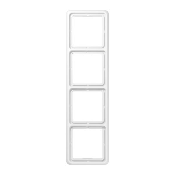 Рамка для вертикальной и горизонтальной установки, 4-кратная; белая